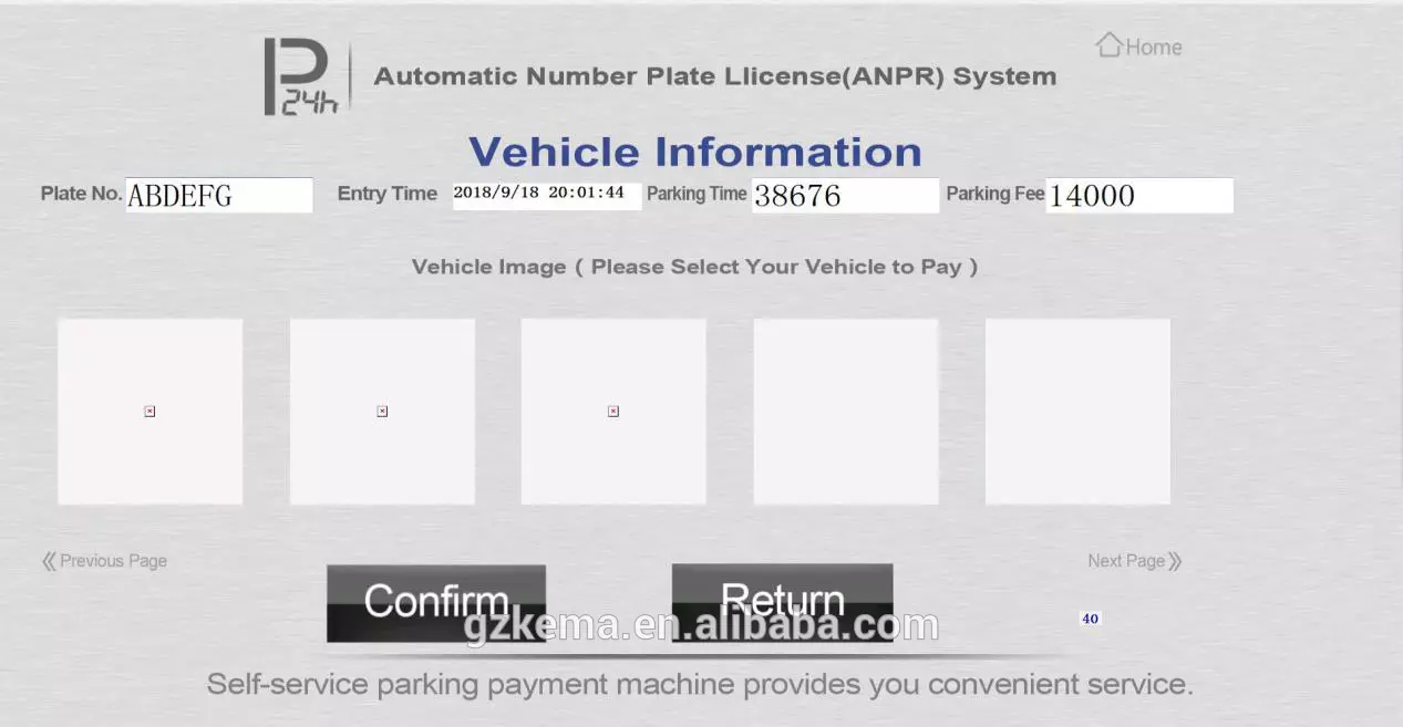 Parking equipment bill payment terminals automatic payment kiosk for mall and parking lot