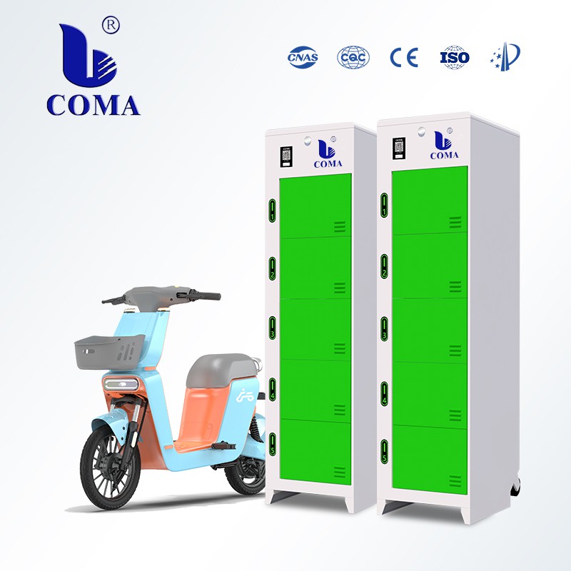 E-cykelbatteri, der bytter opladningsstation