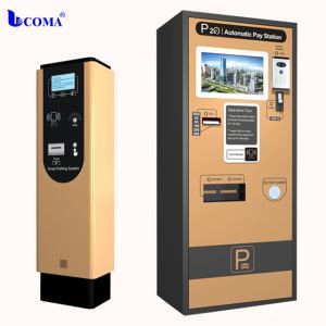 Parkeringsudstyrsregning Automatisk betalingsterminal-kiosk til indkøbscenter
