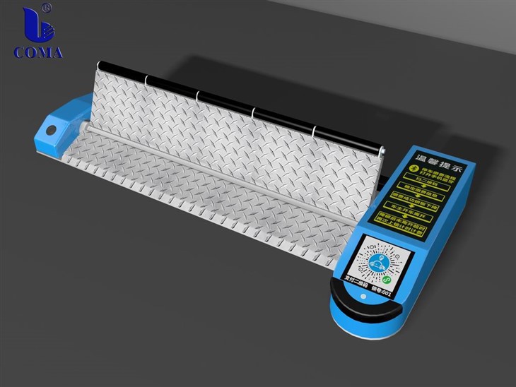 Automatisk parkeringsklapbarriere med betalingsstation